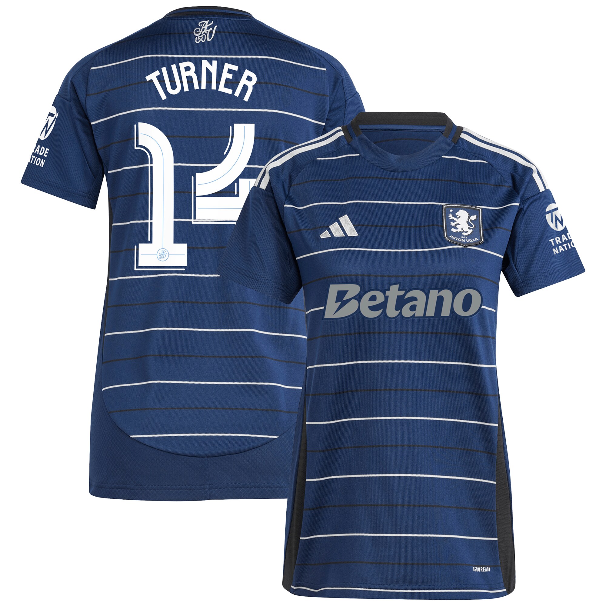 aston villa adidas third shirt 2024-25 – womens with turner 14 cup printing Collection | Official Aston Villa Jerseys for Fans