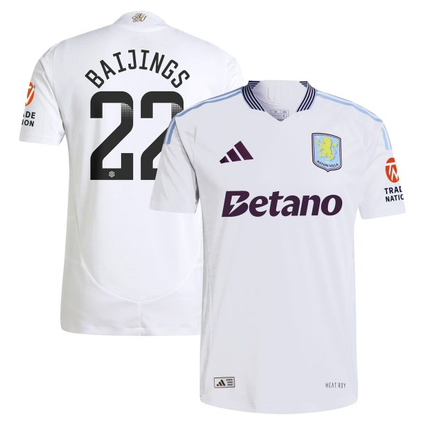 aston villa adidas wsl away authentic shirt 2024-25 with baijings 22 printing Collection | Official Aston Villa Jerseys for Fans