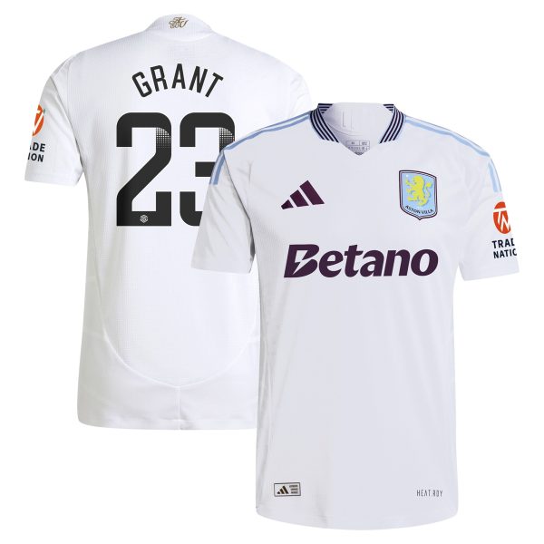 aston villa adidas wsl away authentic shirt 2024-25 with grant 23 printing Collection | Official Aston Villa Jerseys for Fans