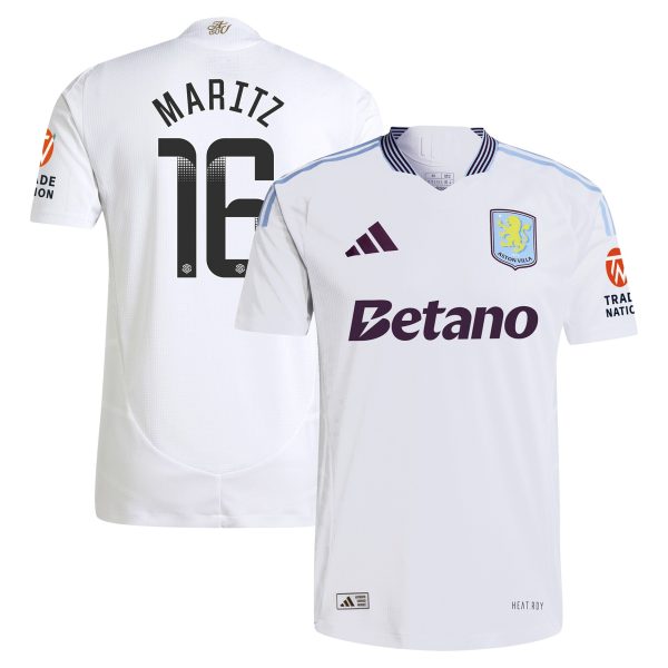 aston villa adidas wsl away authentic shirt 2024-25 with maritz 16 printing Collection | Official Aston Villa Jerseys for Fans