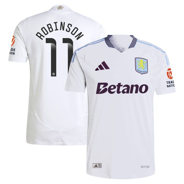 aston villa adidas wsl away authentic shirt 2024-25 with robinson 11 printing Collection | Official Aston Villa Jerseys for Fans