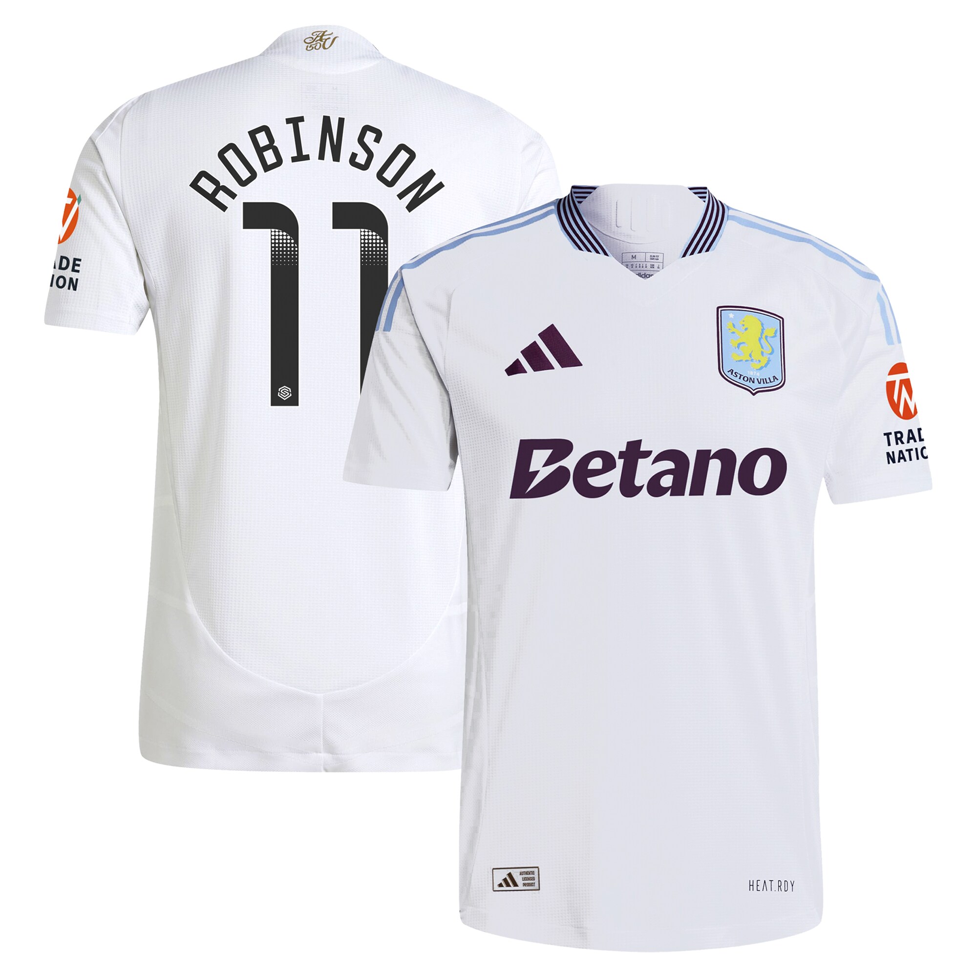 aston villa adidas wsl away authentic shirt 2024-25 with robinson 11 printing Collection | Official Aston Villa Jerseys for Fans