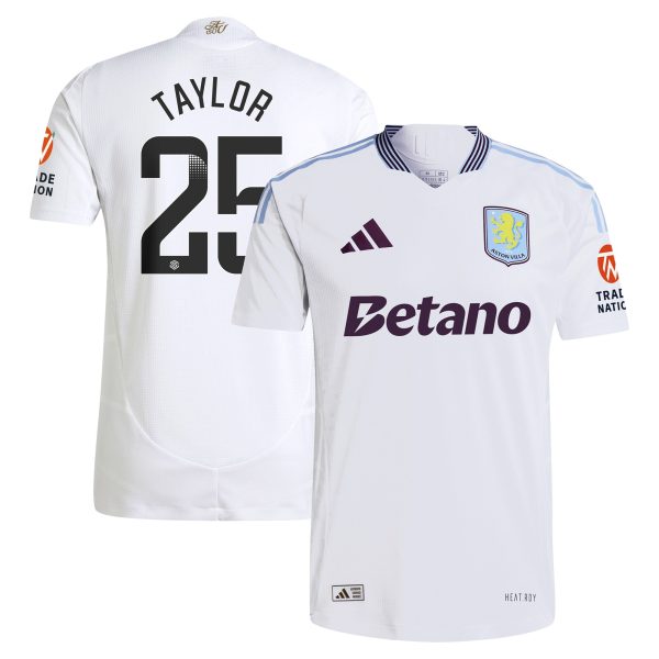 aston villa adidas wsl away authentic shirt 2024-25 with taylor 25 printing Collection | Official Aston Villa Jerseys for Fans