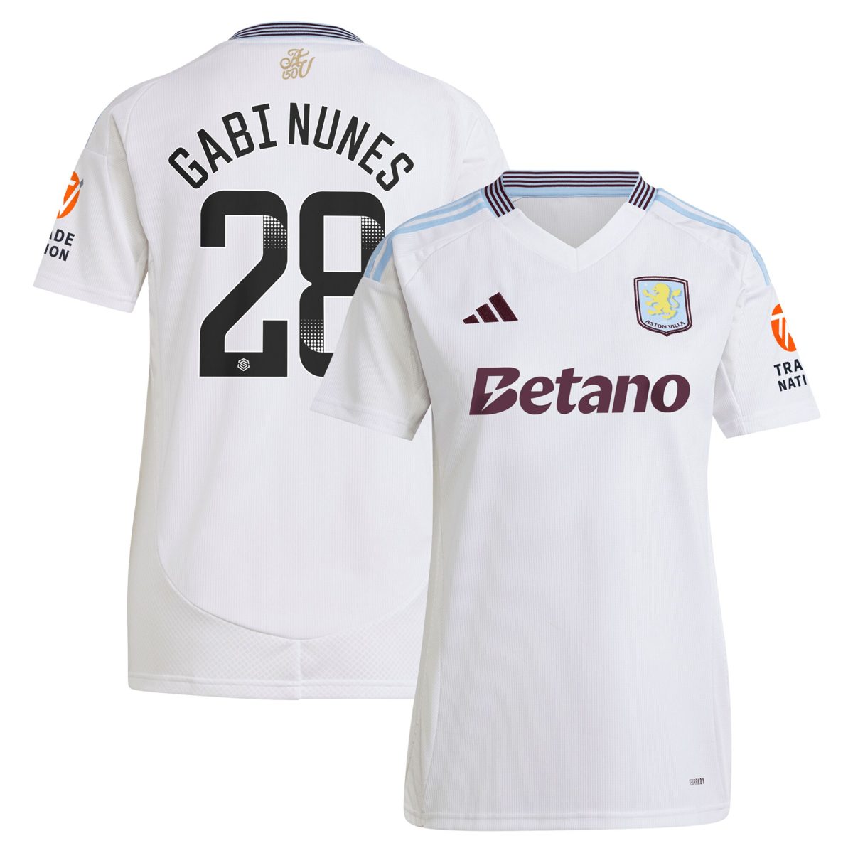 aston villa adidas wsl away shirt 2024-25 – womens with gabi nunes 28 printing Collection | Official Aston Villa Jerseys for Fans