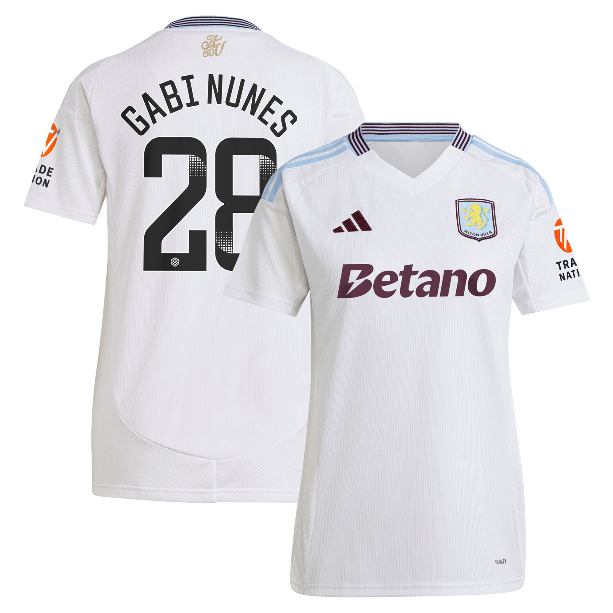 aston villa adidas wsl away shirt 2024-25 – womens with gabi nunes 28 printing Collection | Official Aston Villa Jerseys for Fans