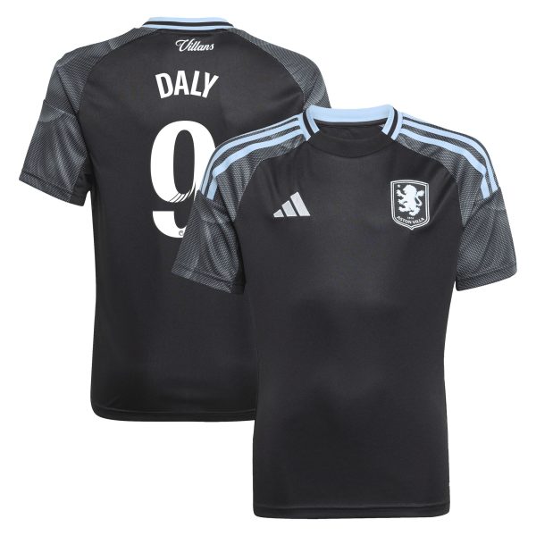 aston villa adidas wsl away shirt 2025-26 – kids with daly 9 printing Collection | Official Aston Villa Jerseys for Fans
