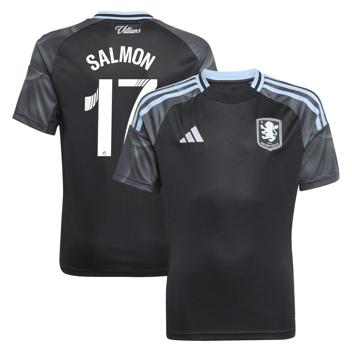 aston villa adidas wsl away shirt 2025-26 – kids with salmon 17 printing Collection | Official Aston Villa Jerseys for Fans