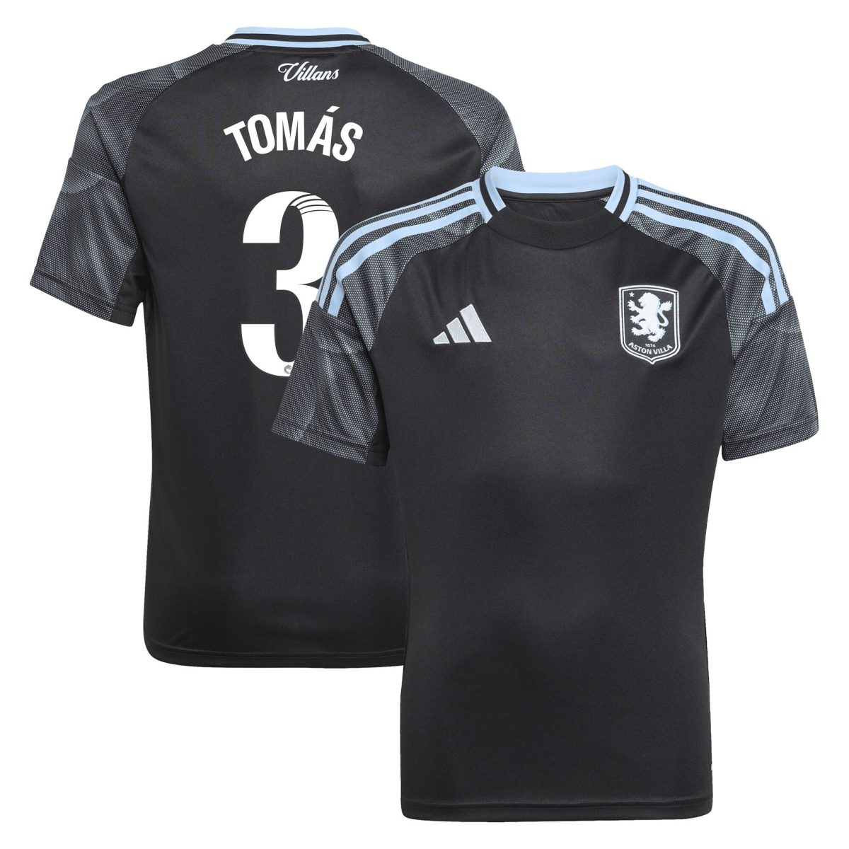 aston villa adidas wsl away shirt 2025-26 – kids with tomás 3 printing Collection | Official Aston Villa Jerseys for Fans