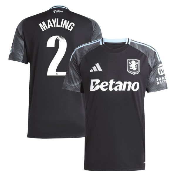 aston villa adidas wsl away shirt 2025-26 with mayling 2 printing Collection | Official Aston Villa Jerseys for Fans