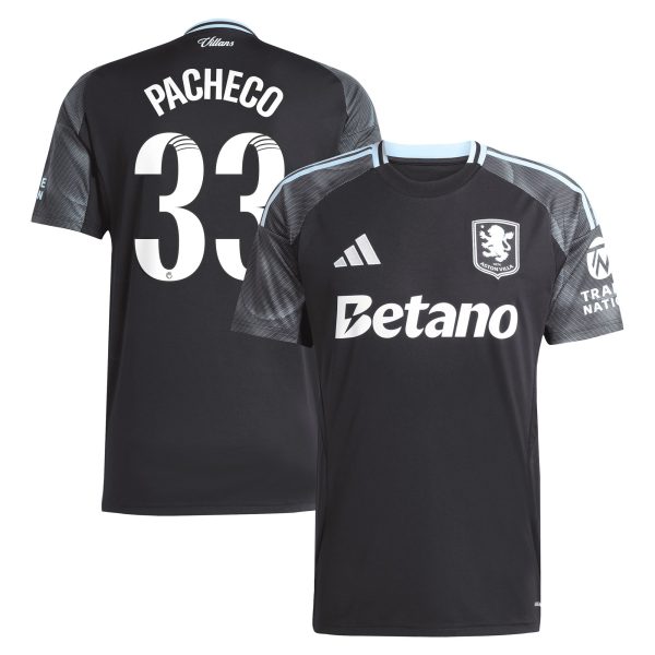 aston villa adidas wsl away shirt 2025-26 with pacheco 33 printing Collection | Official Aston Villa Jerseys for Fans