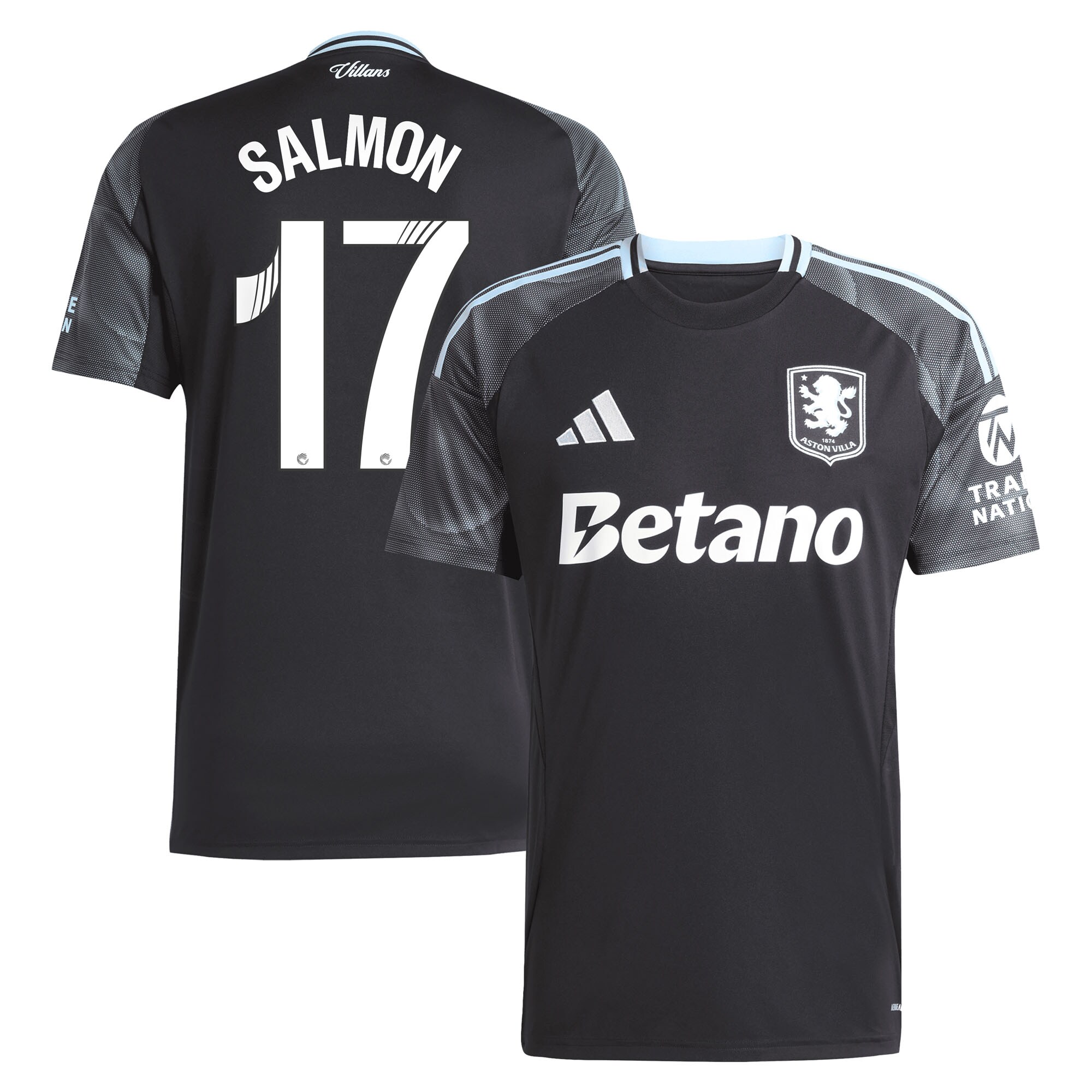 aston villa adidas wsl away shirt 2025-26 with salmon 17 printing Collection | Official Aston Villa Jerseys for Fans