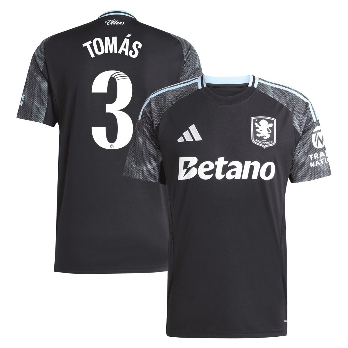 aston villa adidas wsl away shirt 2025-26 with tomás 3 printing Collection | Official Aston Villa Jerseys for Fans