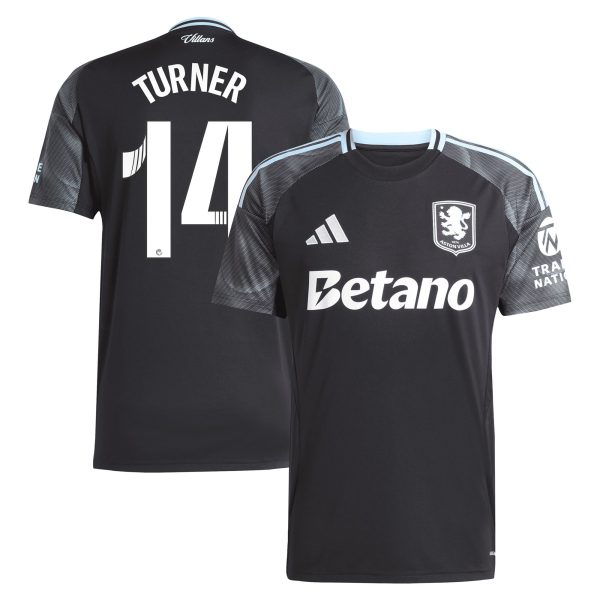 aston villa adidas wsl away shirt 2025-26 with turner 14 printing Collection | Official Aston Villa Jerseys for Fans