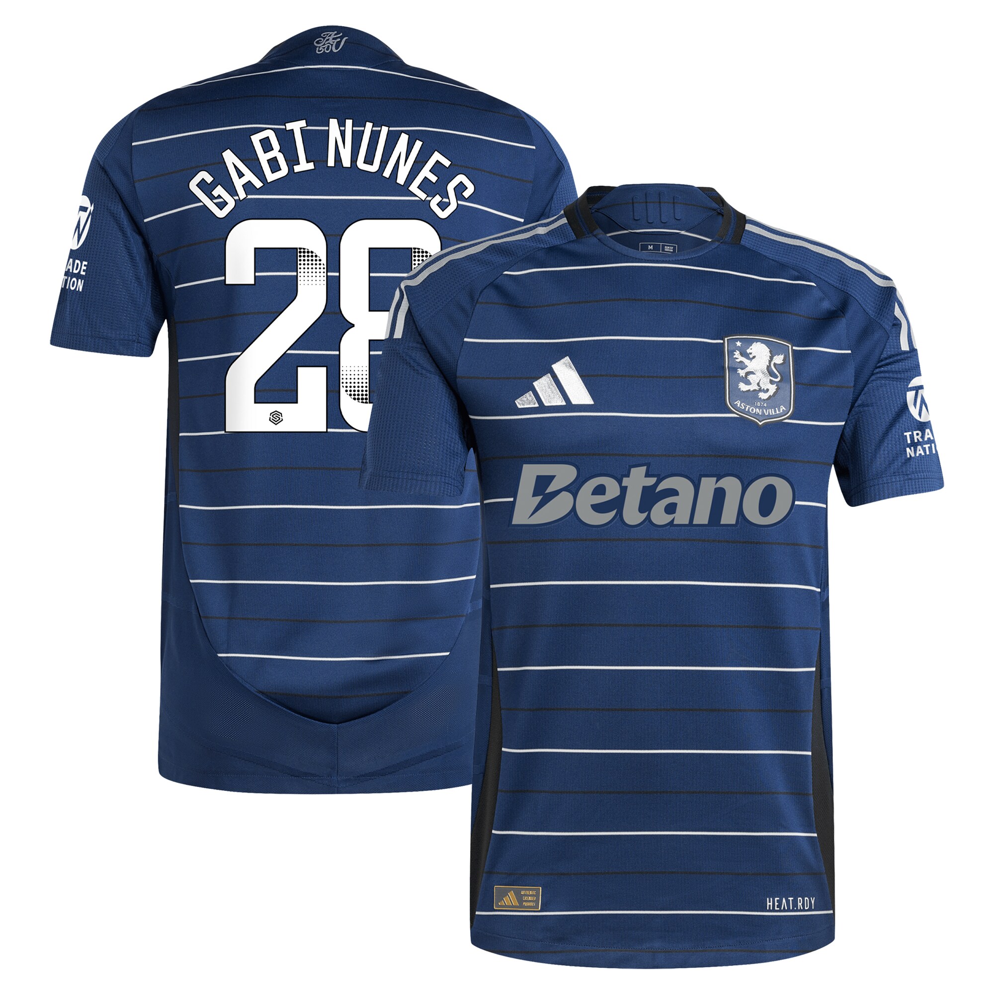 aston villa adidas wsl third authentic shirt 2024-25 with gabi nunes 28 printing Collection | Official Aston Villa Jerseys for Fans