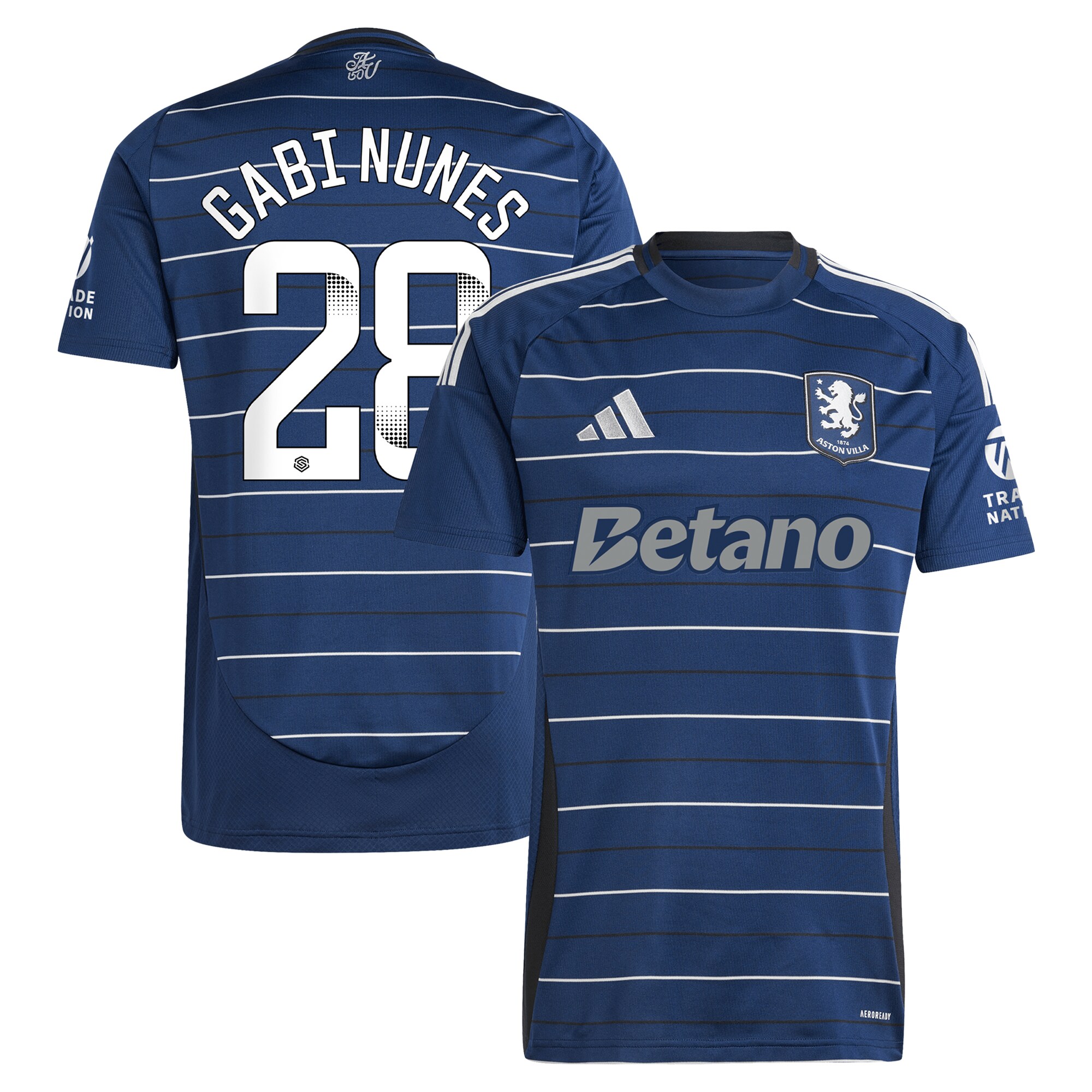 aston villa adidas wsl third shirt 2024-25 with gabi nunes 28 printing Collection | Official Aston Villa Jerseys for Fans