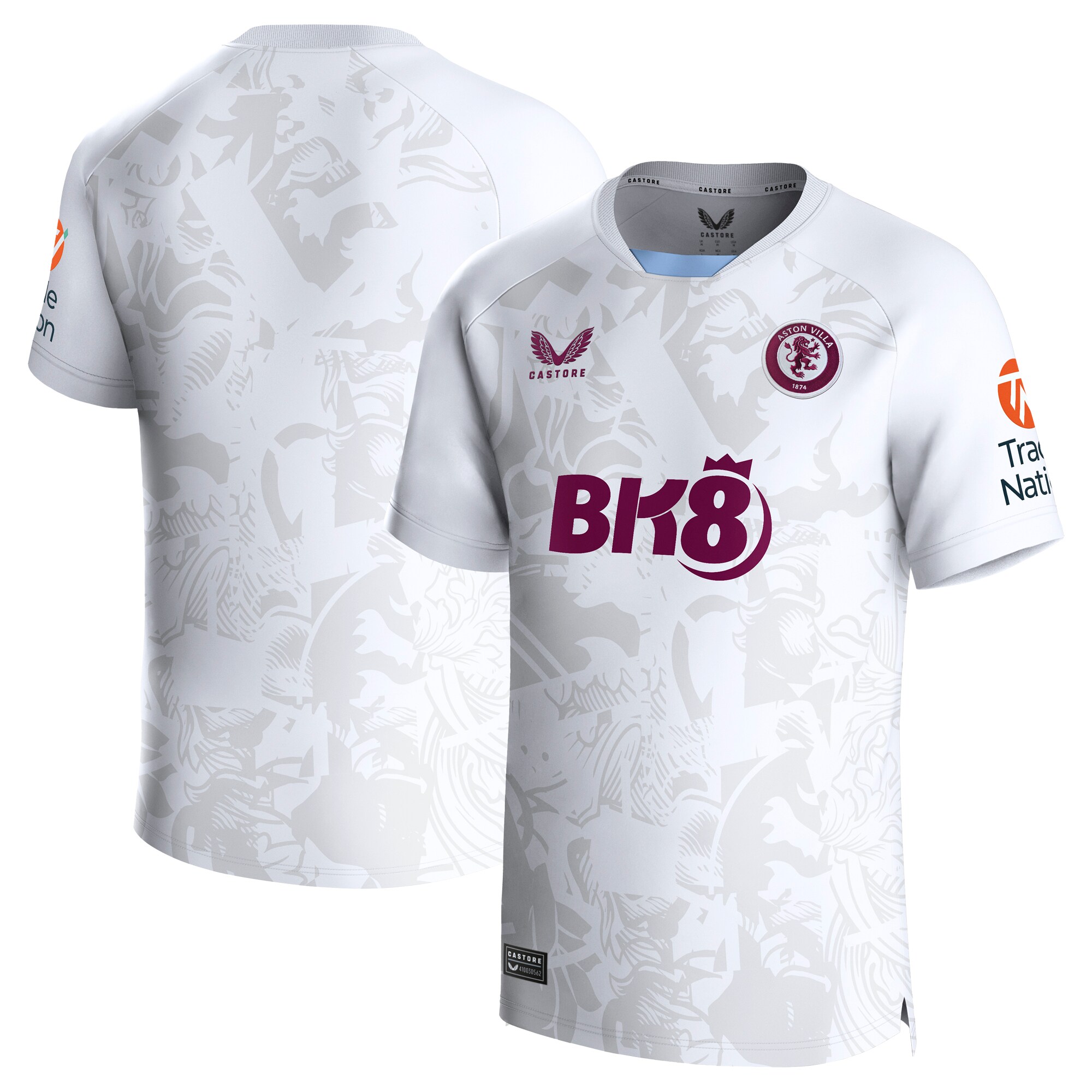aston villa castore away shirt 2023-24 with custom printing Collection | Official Aston Villa Jerseys for Fans