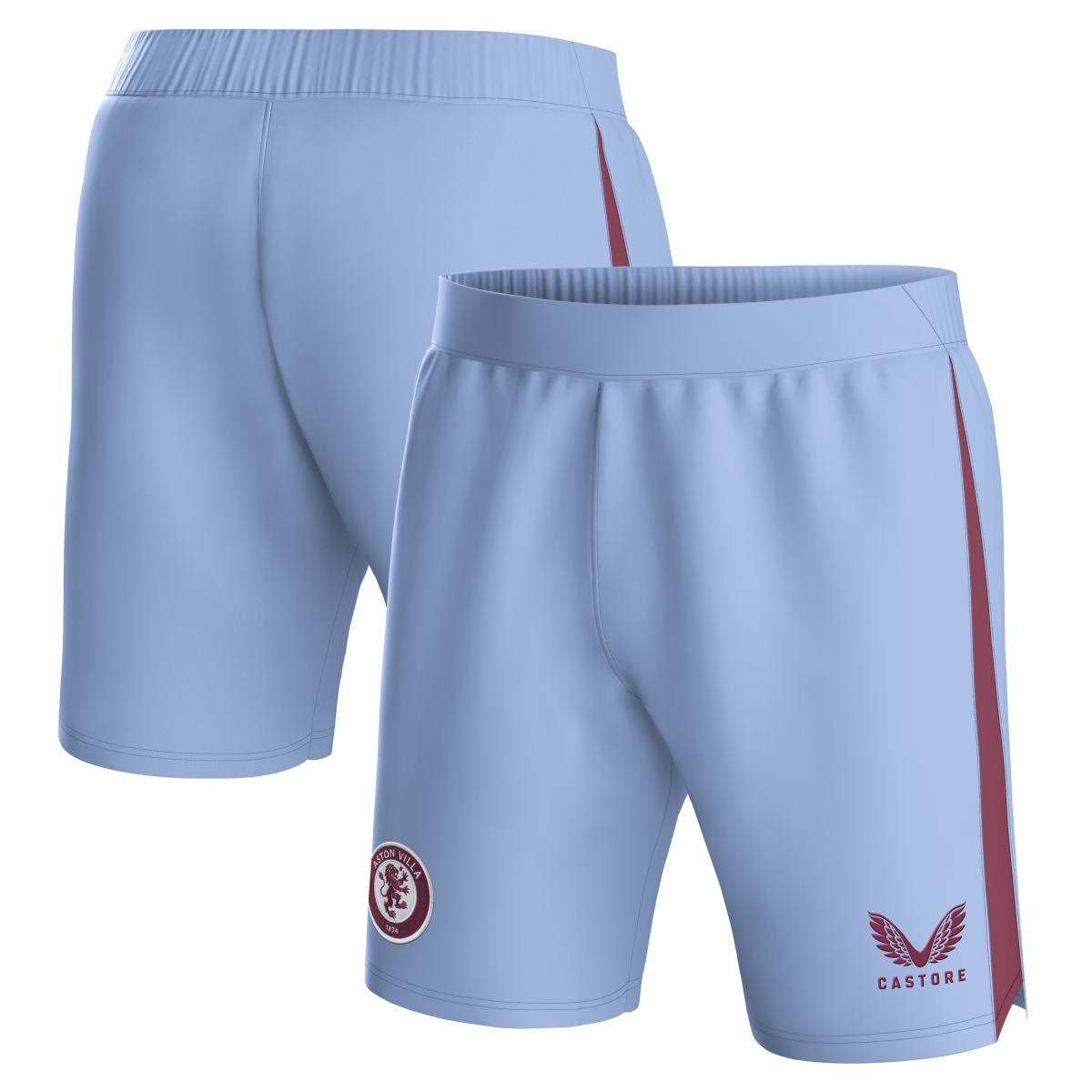 aston villa castore away shorts 2023-24 with custom printing Collection | Official Aston Villa Jerseys for Fans