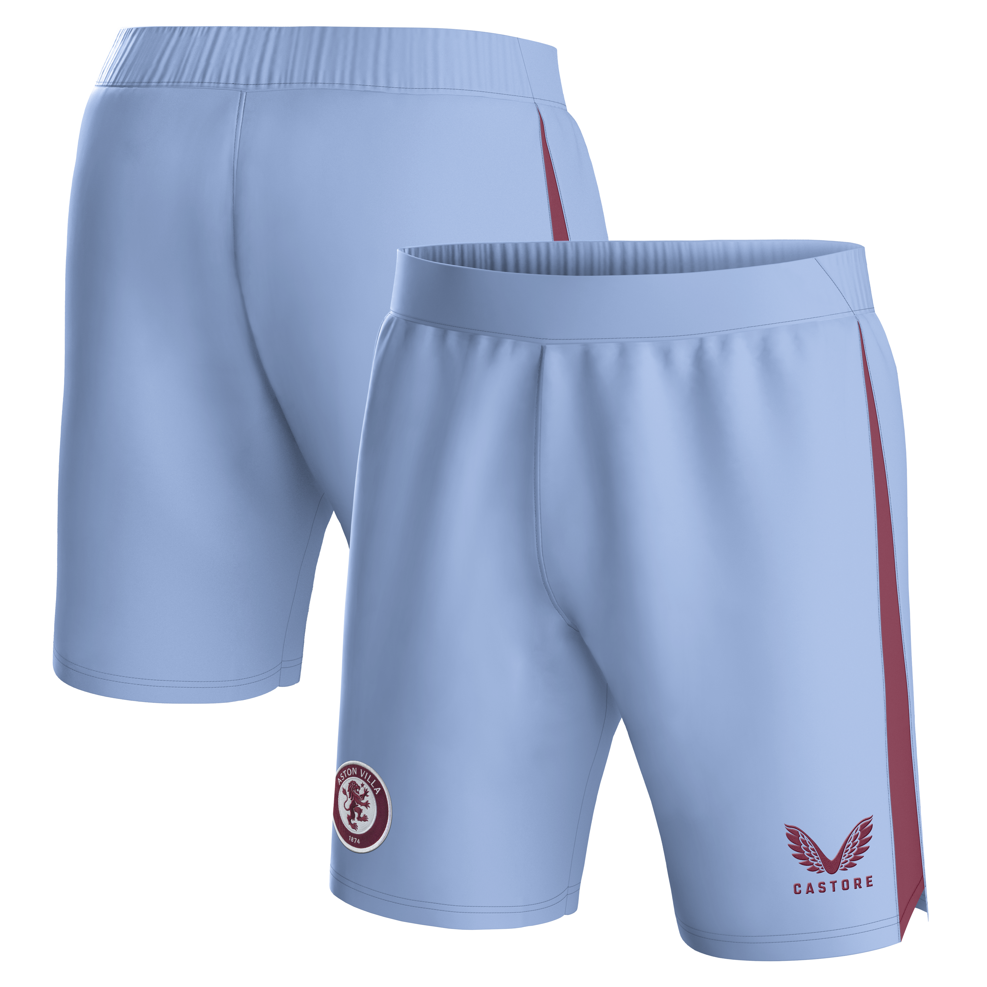 aston villa castore away shorts 2023-24 with custom printing Collection | Official Aston Villa Jerseys for Fans