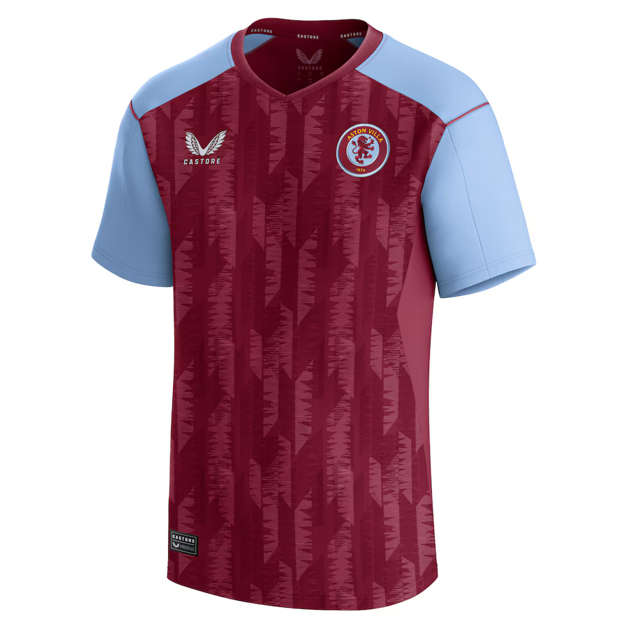 aston villa castore home shirt 2023-24 – kids with custom printing Collection | Official Aston Villa Jerseys for Fans