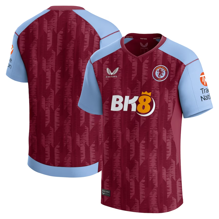 aston villa castore home shirt 2023-24 with custom printing Collection | Official Aston Villa Jerseys for Fans