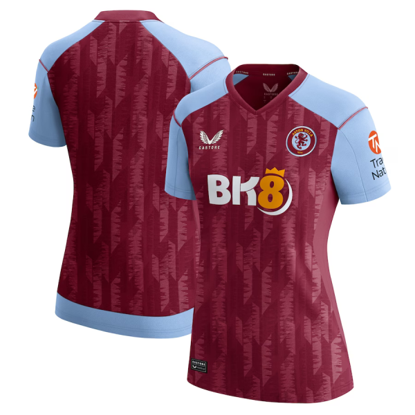 aston villa castore home shirt 2023-24 – womens with custom printing Collection | Official Aston Villa Jerseys for Fans