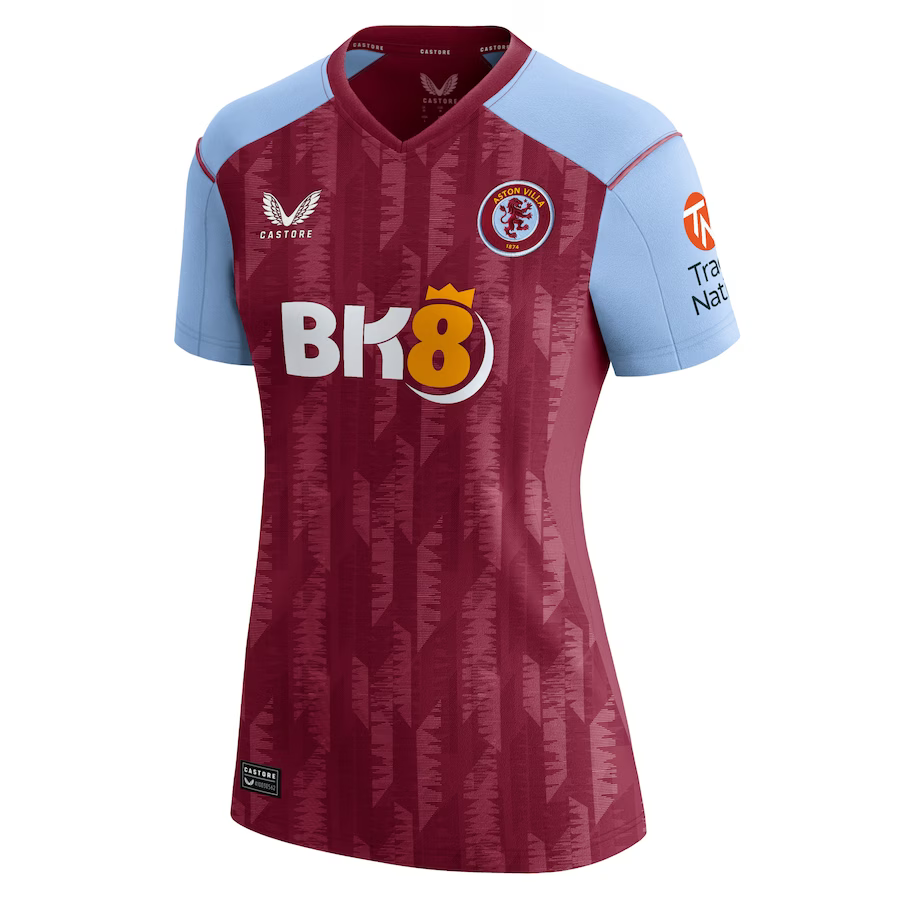 aston villa castore home shirt 2023-24 – womens with custom printing Collection | Official Aston Villa Jerseys for Fans