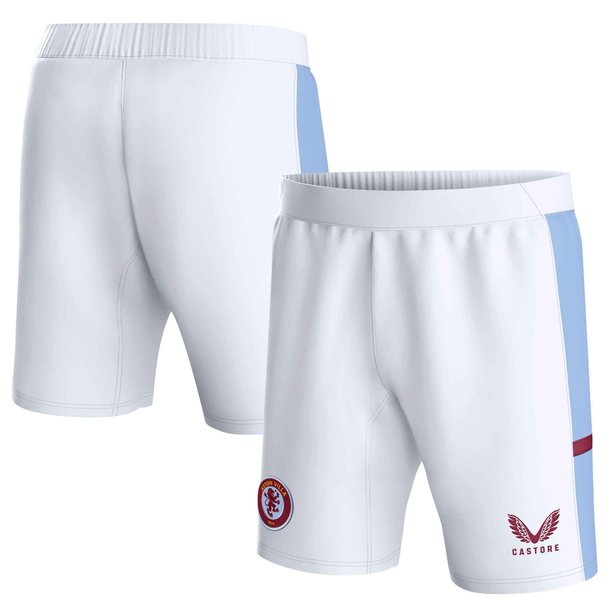 aston villa castore home shorts 2023-24 – kids with custom printing Collection | Official Aston Villa Jerseys for Fans