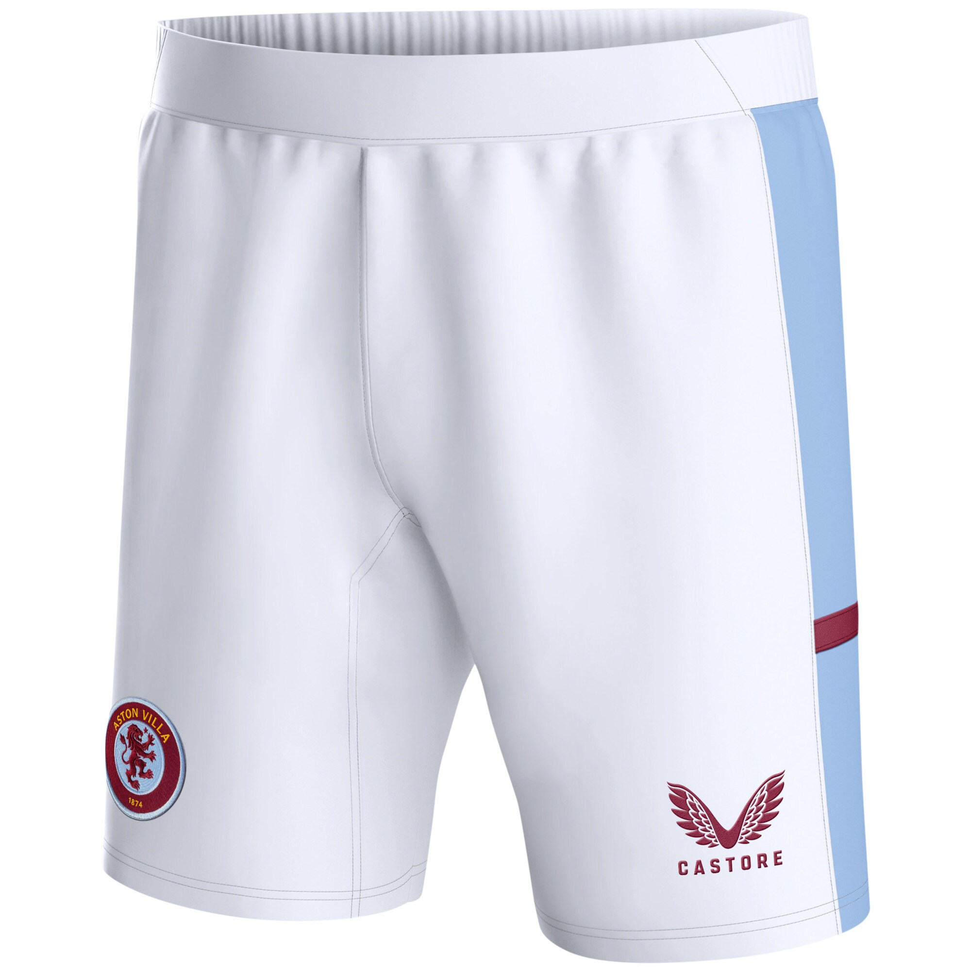aston villa castore home shorts 2023-24 – kids with custom printing Collection | Official Aston Villa Jerseys for Fans