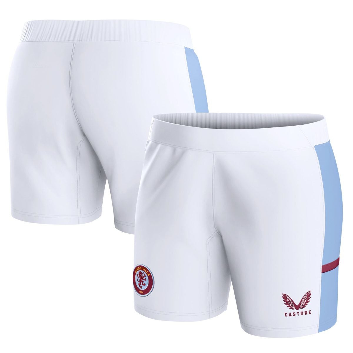aston villa castore home shorts 2023-24 – womens with custom printing Collection | Official Aston Villa Jerseys for Fans
