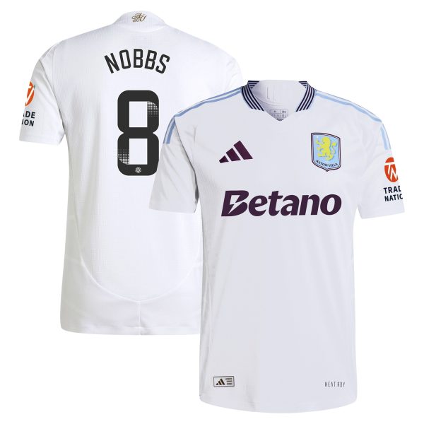 aston villa wsl adidas away authentic shirt 2024-25 with nobbs 8 printing Collection | Official Aston Villa Jerseys for Fans