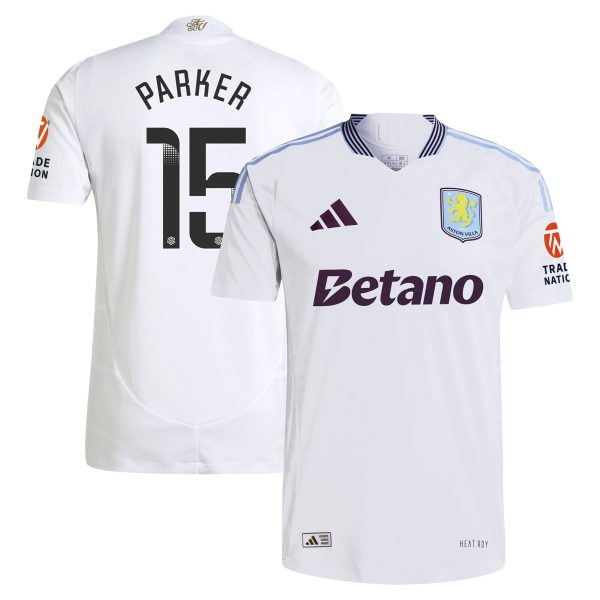 aston villa wsl adidas away authentic shirt 2024-25 with parker 15 printing Collection | Official Aston Villa Jerseys for Fans