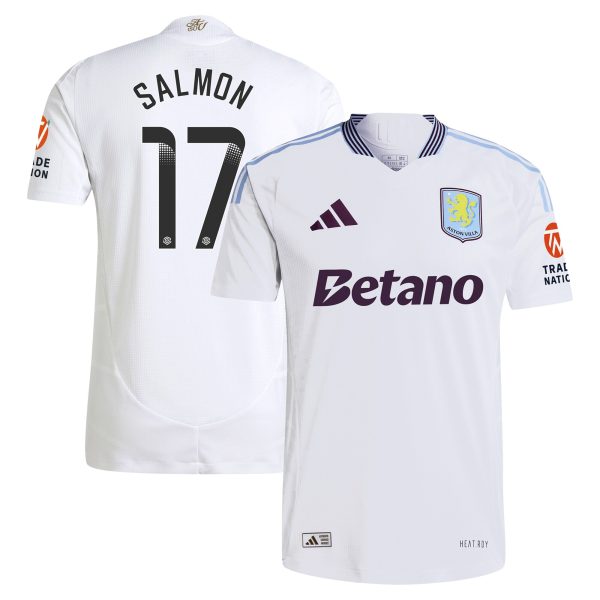 aston villa wsl adidas away authentic shirt 2024-25 with salmon 17 printing Collection | Official Aston Villa Jerseys for Fans