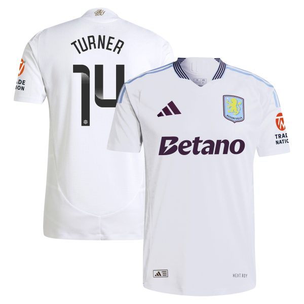 aston villa wsl adidas away authentic shirt 2024-25 with turner 14 printing Collection | Official Aston Villa Jerseys for Fans