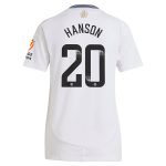 aston villa wsl adidas away shirt 2024-25 – womens with hanson 20 printing Collection | Official Aston Villa Jerseys for Fans