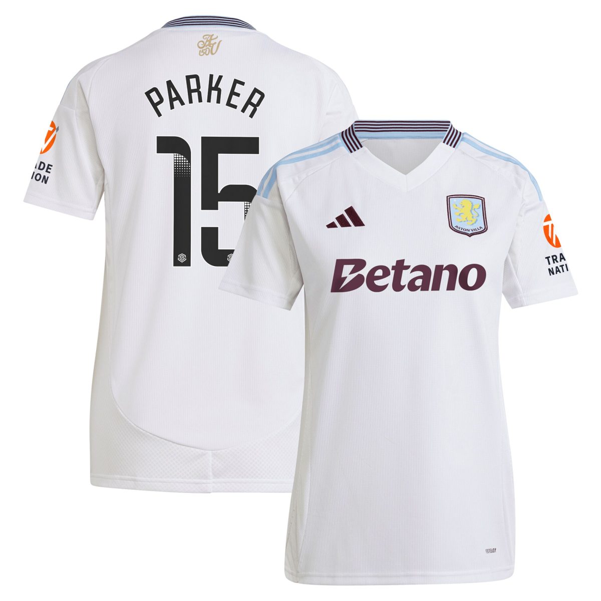 aston villa wsl adidas away shirt 2024-25 – womens with parker 15 printing Collection | Official Aston Villa Jerseys for Fans