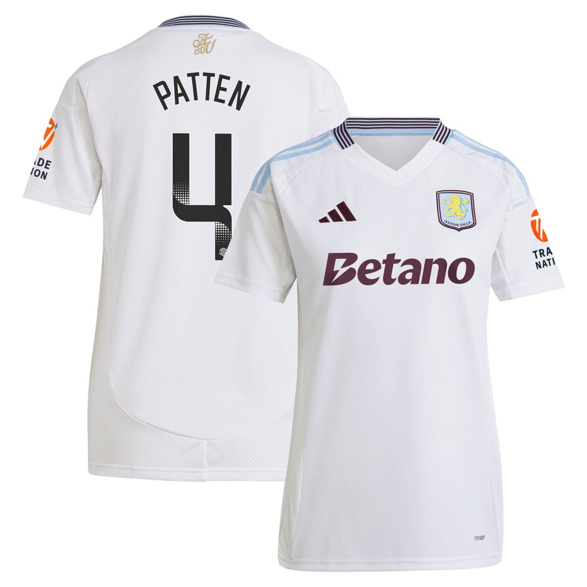 aston villa wsl adidas away shirt 2024-25 – womens with patten 4 printing Collection | Official Aston Villa Jerseys for Fans