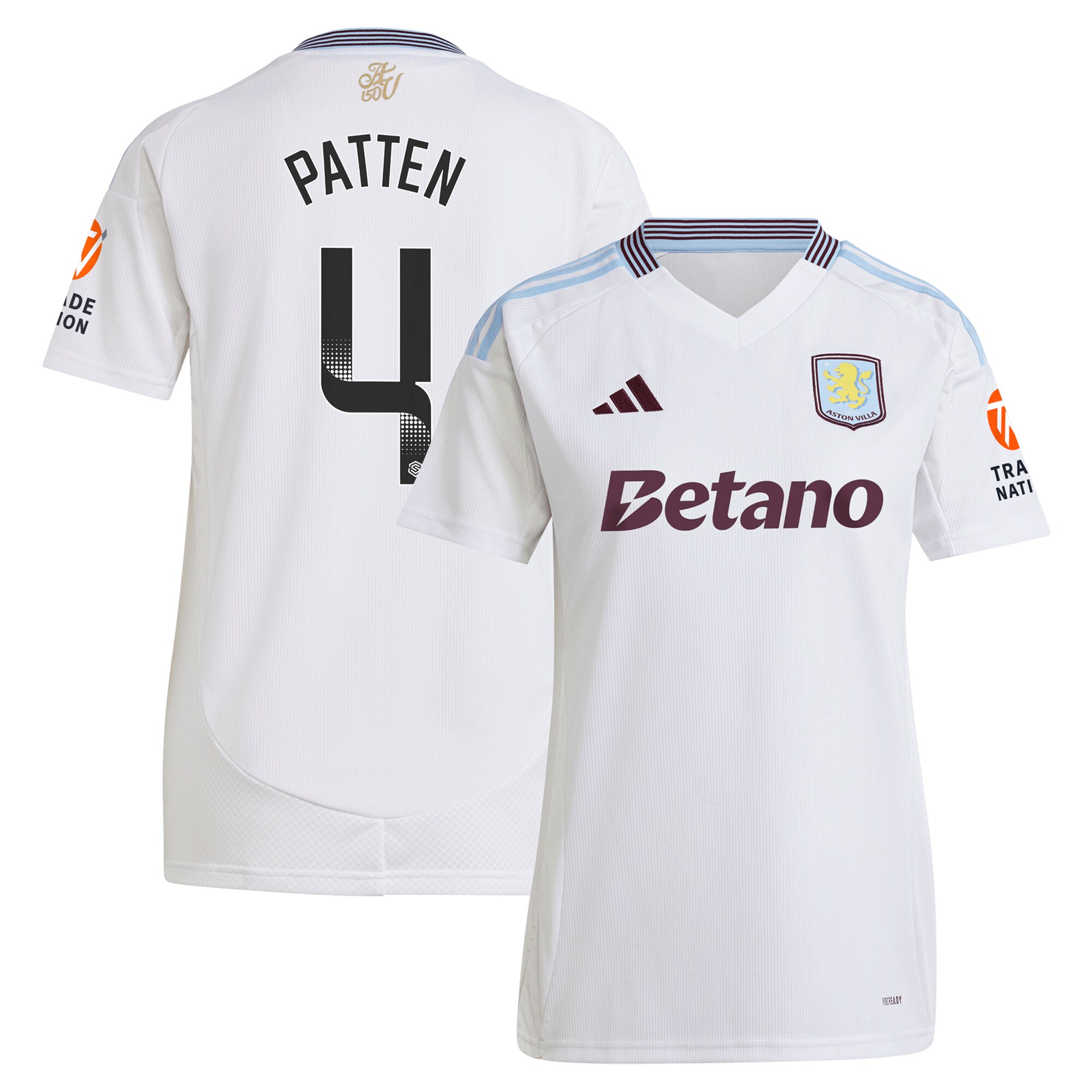 aston villa wsl adidas away shirt 2024-25 – womens with patten 4 printing Collection | Official Aston Villa Jerseys for Fans