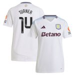 aston villa wsl adidas away shirt 2024-25 – womens with turner 14 printing Collection | Official Aston Villa Jerseys for Fans