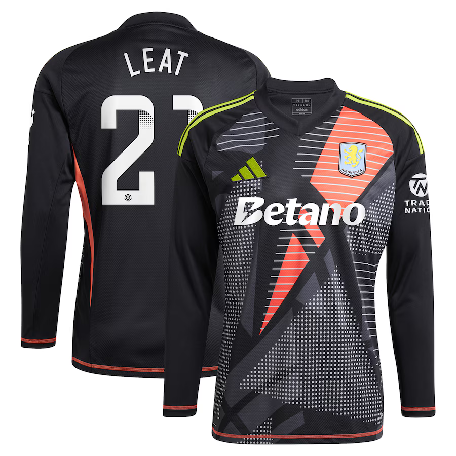 aston villa wsl adidas goalkeeper shirt 2024-25 – long sleeve with leat 21 printing – 202030947 Collection | Official Aston Villa Jerseys for Fans