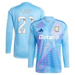 aston villa wsl adidas goalkeeper shirt 2024-25 – long sleeve with leat 21 printing – 202030996 Collection | Official Aston Villa Jerseys for Fans