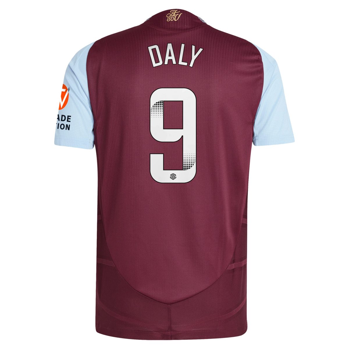 aston villa wsl adidas home authentic shirt 2024-25 with daly 9 printing Collection | Official Aston Villa Jerseys for Fans