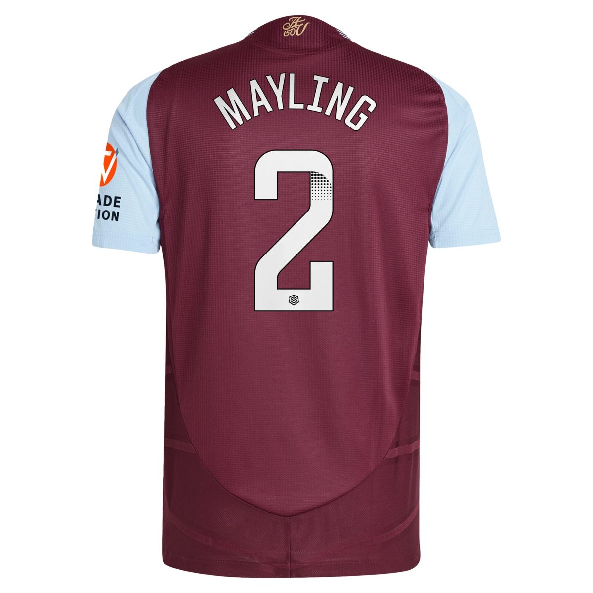 aston villa wsl adidas home authentic shirt 2024-25 with mayling 2 printing Collection | Official Aston Villa Jerseys for Fans