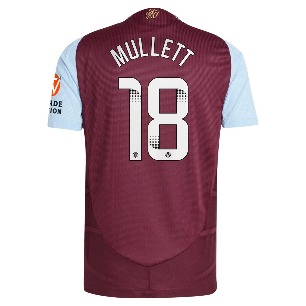aston villa wsl adidas home authentic shirt 2024-25 with mullett 18 printing Collection | Official Aston Villa Jerseys for Fans