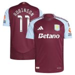 aston villa wsl adidas home authentic shirt 2024-25 with robinson 11 printing Collection | Official Aston Villa Jerseys for Fans