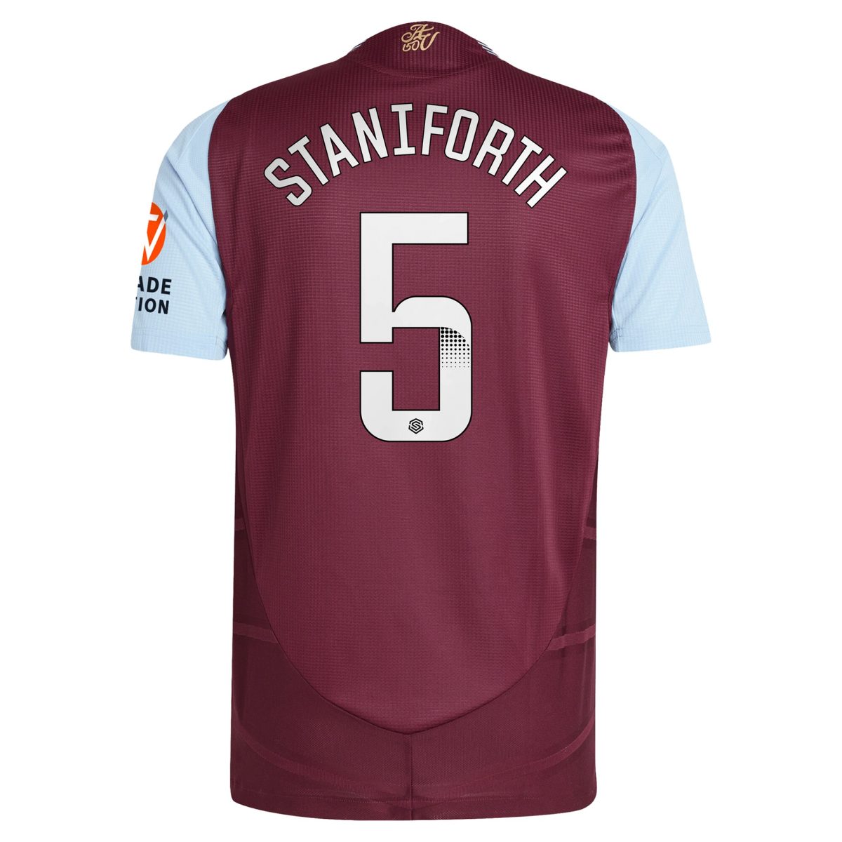 aston villa wsl adidas home authentic shirt 2024-25 with staniforth 5 printing Collection | Official Aston Villa Jerseys for Fans