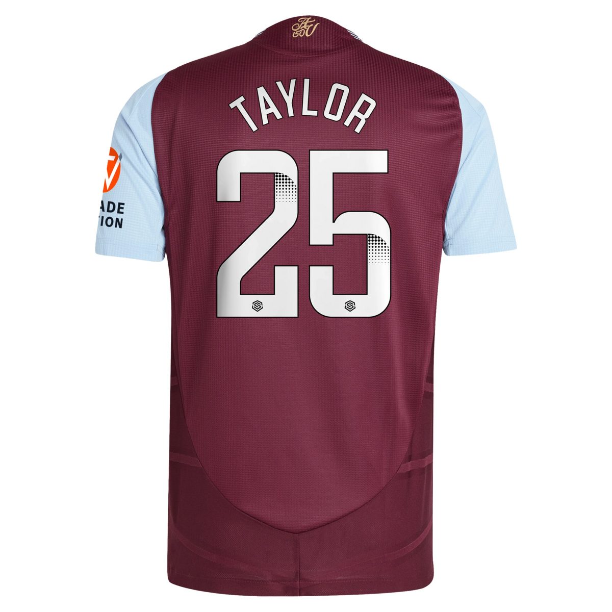 aston villa wsl adidas home authentic shirt 2024-25 with taylor 25 printing Collection | Official Aston Villa Jerseys for Fans