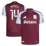 aston villa wsl adidas home authentic shirt 2024-25 with turner 14 printing Collection | Official Aston Villa Jerseys for Fans