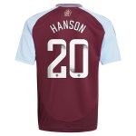 aston villa wsl adidas home shirt 2024-25 – kids with hanson 20 printing Collection | Official Aston Villa Jerseys for Fans
