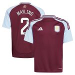 aston villa wsl adidas home shirt 2024-25 – kids with mayling 2 printing Collection | Official Aston Villa Jerseys for Fans