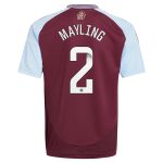 aston villa wsl adidas home shirt 2024-25 – kids with mayling 2 printing Collection | Official Aston Villa Jerseys for Fans